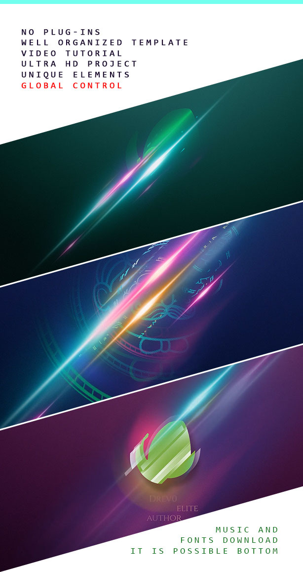 Logo Light 4K Opening/ Simple Perfumes Promo/ Cute Intro/ Energy Elegant Particles/ Cleaning Shine - 3