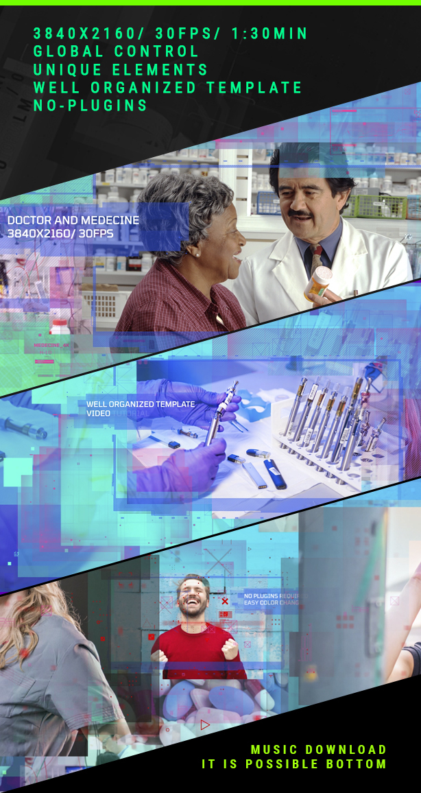 Medical Presentation/ Corp Corporate/ Coronavirus COVID-19/ Digital Retro Wave/ Slideshow/ Center - 3