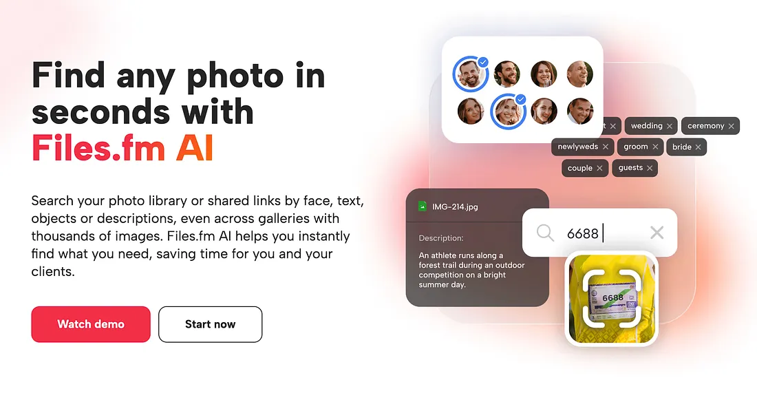 Files.fm AI: fotoattēlu meklēšana, tagi un dokumentu asistents